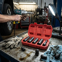 5 Pieces Socket Set Double-Ended Sockets Portable Tire Sockets for Mechanics, Garage