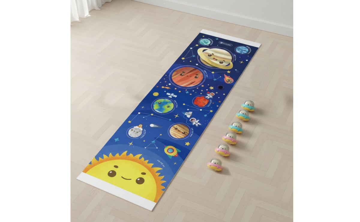 Desktop Shuffleboard Game Educational Mini Curling Game Set Creature Spacecraft Rolling Toy Easy Setup Effortless Gliding