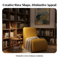 Undulating Sofa Wave-Shaped business-grade Furniture Nordic and aesthetic Lounge Seating for Interior Designers, curvedhitects, Library, Office Lobby, Art Gallery
