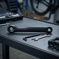 Left Crank Arm with Square Taper 165 Mm Left Crank Arm with Square Hole Bike Component Compatible Part Universal for Cyclists