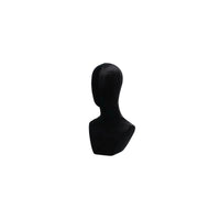 Black Velvet Mannequin Head Easy to Clean Velvet Mannequin Head Non-Slip Surface