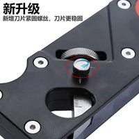 Imbot Multi-Blade Woodworking Trimming and Chamfering Plane, Adjustable Depth, 45-Degree Bevel, 6 Blades