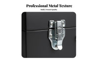 Large Capacity Metal Toolbox Cold-Rolled Steel Construction Portable Tool Box Ergonomic Handle for Auto Mechanics, DIY Enthusiasts, Workshop