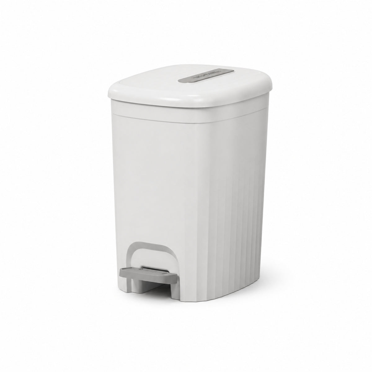 Step Trash Can Handsno-Touch Trash Can with Lid Pedal Bin Easy to Clean Wastebasket Modern for Bathroom, Bedroom