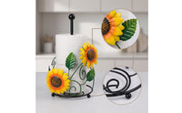 Decorative Countertop Paper Towel Holder Sturdy Freestanding Paper Towel Holder Stylish Space-Saving for Kitchen