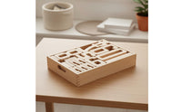 Wooden Number Tiles Set Early Education Math Counting Blocks Wood Number Stacking Toy for Preschoolers, Classroom