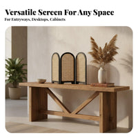 Chinese Design Desktop Screen Elegant Accent Piece Vintage Tabletop Screen