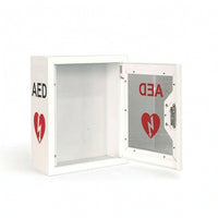 Wall-Mounted AED Cabinet Metal Cabinet White for Schools, Factories