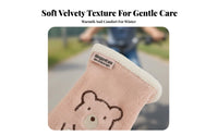 Kids Cartoon Gloves Windproof children's Warm Gloves Non-Slip Fleece-Lined Kids Mittens for Girls, Young Children, Outdoor, Cold Weather, Daily Wear