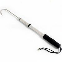 Telescopic Stainless Steel Fish Hook, Saltwater Use