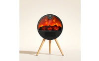 Modern Heater with Flame Display Decorative Electric Fireplace Cozy Fireplace Heater Portable for Bedroom