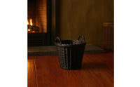 Woven Dollhouse Basket with Handles Rustic Miniature Basket with Handles Realistic Miniature Fireplace Accessory for Diorama