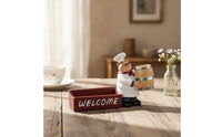 Chef Skewer Holder Tabletop Chef Figurine Funny for Cafe