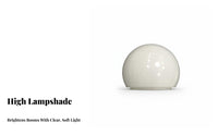 Milky White Bulb Cover Waterproof Round Lampshade Shatterproof Dome Light Disperser for Outdoor, Washroom