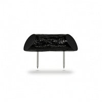 Wood-Grain Golf Tee Marker with Ground Spike Secure Golf Tee Marker Slim Lightweight for Golfers