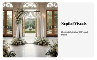 Sturdy & Long-Lasting Rectangular Wedding Arch Stable Base Metal Wedding Arch Multi-Purpose Adjustable Backdrop Frame Easy Assembly for Market Vendors, Photographers, Weddings, Night Markets, Parties, Trade Shows