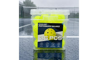 36 Pieces Seamless Molded 40-Hole Pickleball Ball Official Size and Weight Sports Gear Balanced Flight for Competition