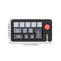 Keypad with Joystick Hot-Swappable Buttons RGB Gaming Keypad Detachable USB-C Cable Shortcut Pad for Gaming Enthusiasts