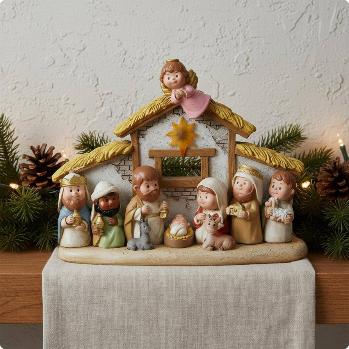 Stable Nativity Ornament Decorative Tabletop Decoration Collectible Decor
