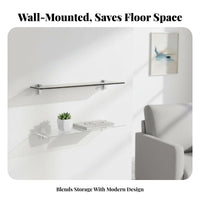 Clear Acrylic Floating Shelf multipurpose Use Clear Acrylic Rack Multi-Functional