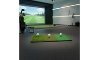 Triple-Surface Golf Practice Mat Portable Tri-Turf Golf Practice Mat Sports Training Equipment for Beginners, Backyard, Office
