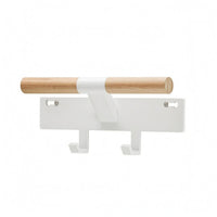 Wall-Mounted Coat Rack Shelf Minimalist Wood Wooden Bar Rack Smooth Finish Entryway Wall Organizer for Hallway, Bedroom