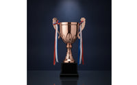 Traditional Trophy Cup with Handles Classic Metal Trophy Cup Stable Tall for Corporate Events