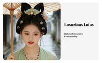Traditional Chinese Attire Headdress Handmade Traditional Chinese Attire Hair Accessory Elegant Design Chinese Design Hair Crown for Women, Girls