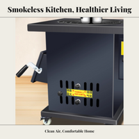 Cast iron dual-fuel stove, manual