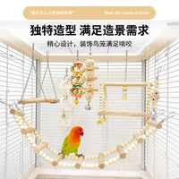 Parrot Toy Set with Swing, Perch, and Climbing Ladder