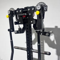 Plate Loading Stand Chrome Posts Freestanding Weight Rack Perforated Exercise Plate Storage Rack