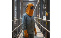 Welding Hood with Flip-up Lens Flame Resistant Welding Hood with Flip-Open Lens Headwear Full-Coverage Safety for Welders