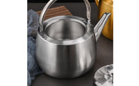 Induction Cooktop Kettle Arched Handle Stainless Steel Pot Attached Lid Household Cookware for Gas Cooktop