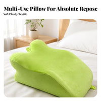 Contoured Y-Shaped Prone Pillow Raised Side Supports Face-down Reading Pillow Pressure Relief for Phone Use