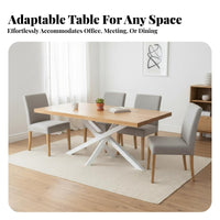 Rectangular Conference Table Nordic Design Long Table with A-Frame Legs utilitarian design Office Furniture for studio apartment Apartment, Boardroom, Training Room