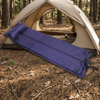 Inflatable Mattress and Air Bed for Camping, Self-Inflating Air Mattress with Pillow, Interconnectable PVC Waterproof Mat, Lightweight Hiking Mat