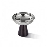 Stainless Steel Dessert Cup with Wooden Edible-Grade-Grade Footed Dessert Bowls Elegant Pudding Cup for Home Entertaining