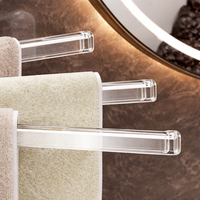 Cabinet and Sink Drain Rack with Rotating Suction Cup Kitchen Rag Holder, Wall-Mounted Dish Cloth for General Organization