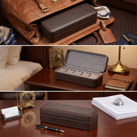 Watch Storage Case Portable Watch Storage Case with Soft Lining Wristwatch Box for Collectors