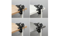 Stable Style Bench Vise Compact Bench Vise with Rotating Base Sturdy 360-Degree for Metal Repair