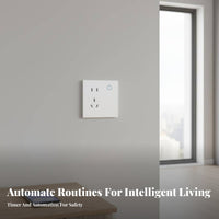 Type 86 Time-Based Control and Schedule Function Digital Wall Outlet Manual Push Control Panel Outlet for Homeowners, Hobbyists, Home, Bedroom