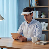 Bladeless Head Fan USB Powered Head Mounted Fan Long Battery Life for Women, Men