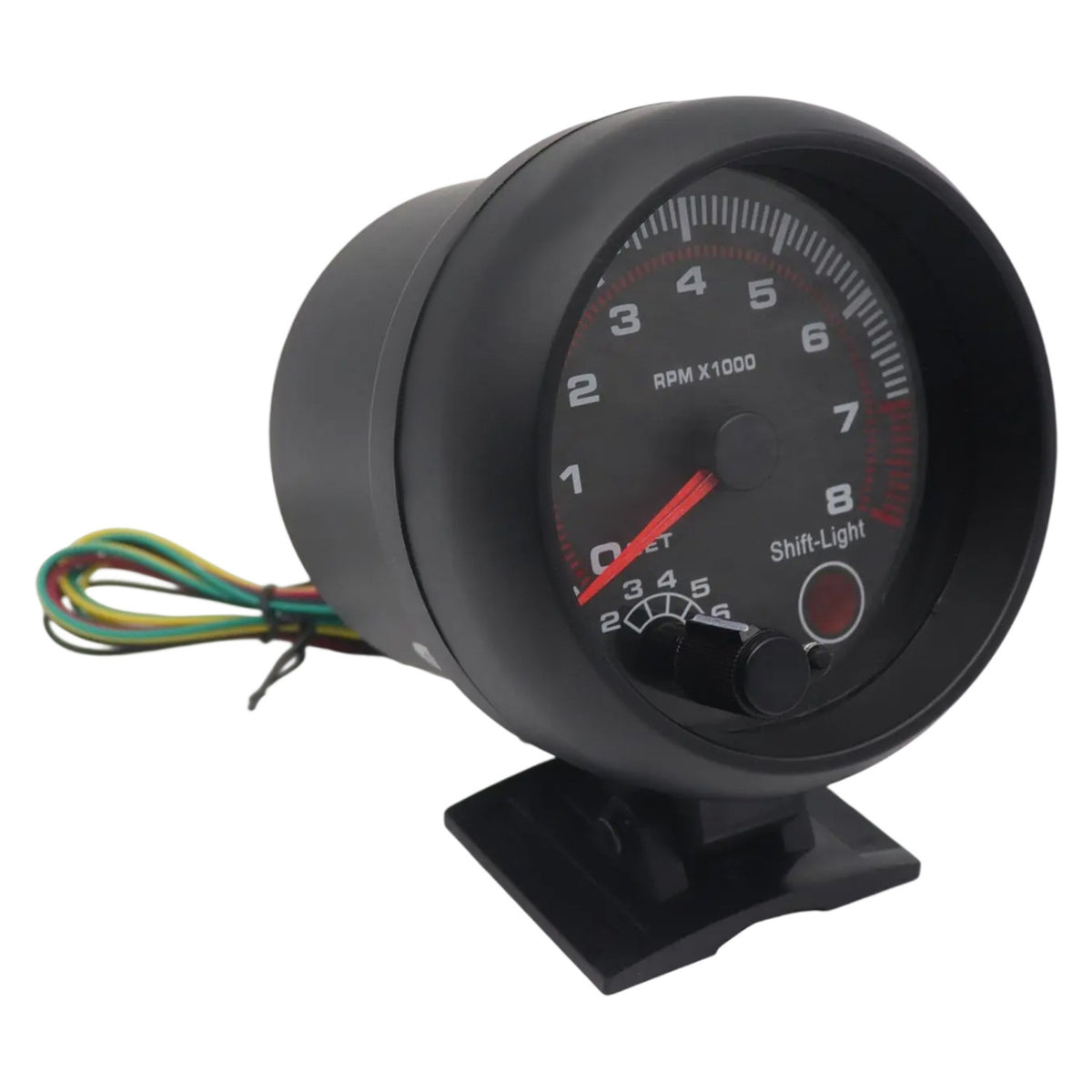 Tachometer with Gear-Change Light Accurate RPM Gauge with Gear-Change Light Compact Meter for Drivers