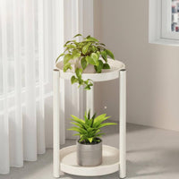 Indoor Flower Rack, Multi-Tier Stand, Round Storage Shelf for Living Room Balcony