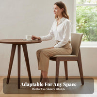 Nordic Design Upholstered Sloping-Back Chair Ergonomic Backrest Upholstered Side Chair Long-Lasting Construction Seating Furniture Stable Legs for Hospitality Business Owners, Homeowners, Interior Designers, Dining Room, Restaurant, Balcony, Kitchen