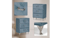 Jewelry Storage Cabinet 3-Drawer Jewelry Box with Drawers Compact Dresser with Drawers for Women, Girls, Vanity, Bedside Table