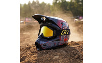 Full Face Motocross Helmet Eyewear-Compatible-Compatible Full Face off-Road Helmet Ventilated Safeguarding for Motorcyclists