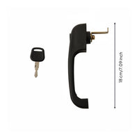 Replacement Part Door Handle Lock Set Heavy Duty Forklift Door Locking Handle Easy Installation Vehicle Hardware for Construction Sites, Farms, Warehouses