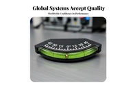 0° to 45° Marine Inclinometer Black Bubble Inclinometer Plastic Boat Angle Meter Mounting Screws