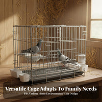 Pigeon Breeding Cage Removable Divider Pigeon Pairing Cage Spacious Bird Housing for Home Use, Backyard, Balcony